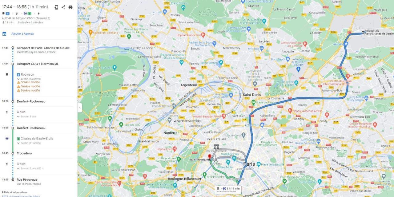 파리 T2 Trocadero Tour Eiffel 아파트 외부 사진